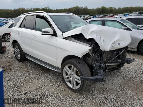 2014 Mercedes-Benz M 350 with VIN 4JGDA5JB4EA407764, listed as a Copart auction lot 51336725 with Not provided miles and Salvage title. Bid and sale history available at DreamBid. Image 4.