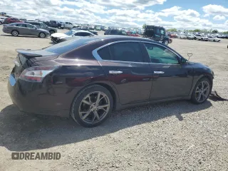 2014 Nissan Maxima S with VIN 1N4AA5AP6EC439077, listed as a Copart auction lot 55725395 with 224,913 mi miles and Non repairable. Bid and sale history available at DreamBid. Image 3.