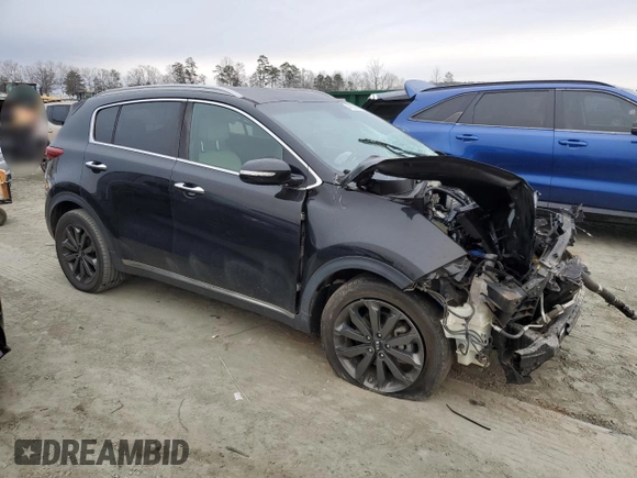2018 Kia Sportage EX with VIN KNDPN3AC8J7443760, listed as a Copart auction lot 44305095 with Not provided miles and Salvage title. Bid and sale history available at DreamBid. Image 4.