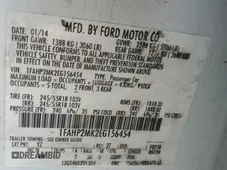 2014 Ford Police Interceptor с VIN 1FAHP2MK2EG156454, выставлен на аукционе Copart как лот 53382825 с пробегом 148 018 миль миль и Списание • Salvage title. История ставок и продаж доступна на DreamBid. Изображение 12.