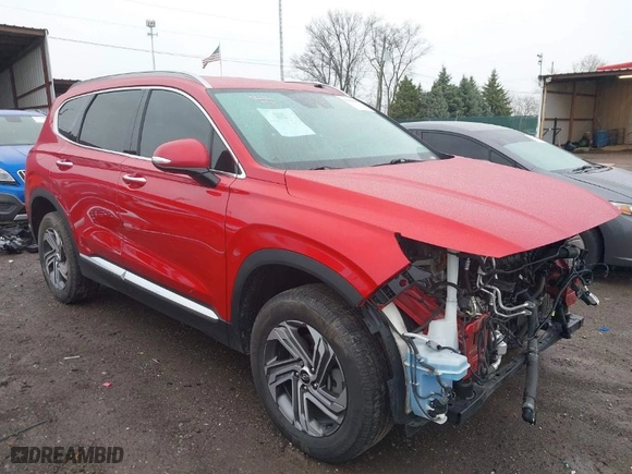 2021 Hyundai Santa Fe SEL with VIN 5NMS6DAJ5MH326758, listed as a IAAI auction lot 41948005 with 65,289 mi miles. Bid and sale history available at carsss.com. Image 1.