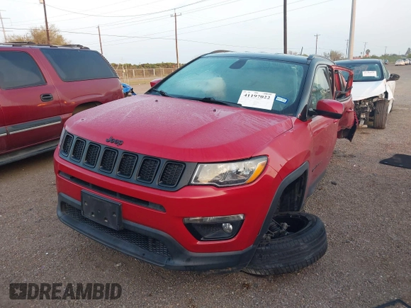 2019 Jeep Compass Altitude z VIN 3C4NJCBB4KT755810, wystawiony jako IAAI lot #41197022 z przebiegiem 66 456 mil mil oraz . Historia ofert i sprzedaży dostępna na DreamBid. Obrazek 2.