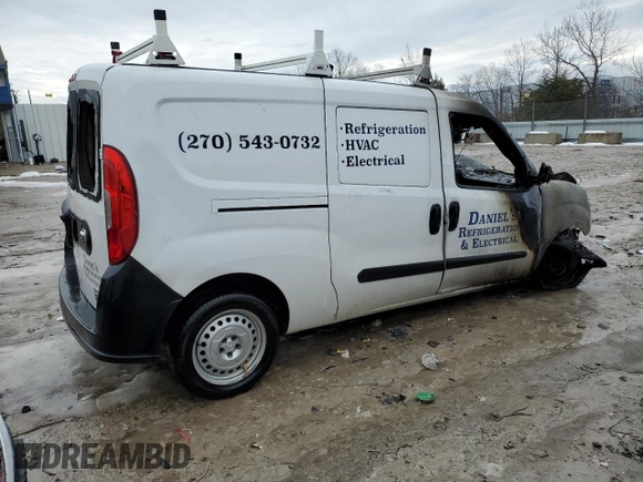 2015 Ram ProMaster City Cargo Tradesman with VIN ZFBERFAT3F6970960, listed as a Copart auction lot 41684095 with Not provided miles and Non repairable. Bid and sale history available at DreamBid. Image 3.