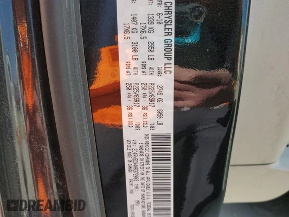 2010 Dodge Grand Caravan Crew with VIN 2D4RN6DX4AR372003, listed as a Copart auction lot 48733265 with 171,594 mi miles and Non Repairable. Bid and sale history available at DreamBid. Image 13.