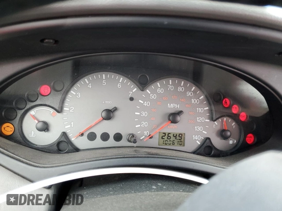 2003 Ford Focus ZTS with VIN 1FAFP38393W115936, listed as a Copart auction lot 42598715 with 100,610 mi miles and Salvage Title. Bid and sale history available at carsss.com. Image 9.