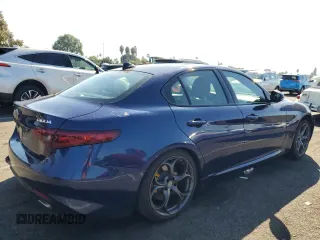 2019 Alfa Romeo Giulia Ti Sport with VIN ZARFANBN8K7612203, listed as a Copart auction lot 72585364 with 59,809 mi miles and Salvage Title. Bid and sale history available at carsss.com. Image 3.