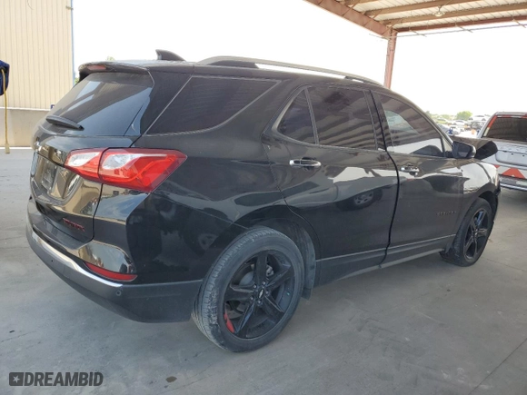 2020 Chevrolet Equinox Premier with VIN 2GNAXNEV0L6283956, listed as a Copart auction lot 53574055 with 121,132 mi miles and Clean Title. Bid and sale history available at carsss.com. Image 3.