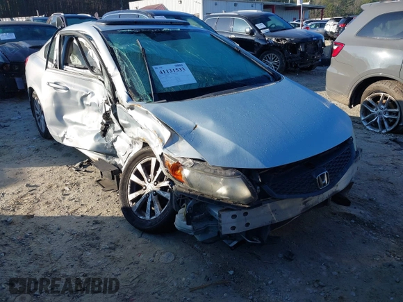 2012 Honda Civic Cpe EX-L with VIN 2HGFG3B05CH514755, listed as a IAAI auction lot 41131533 with 391,755 mi miles. Bid and sale history available at carsss.com. Image 13.
