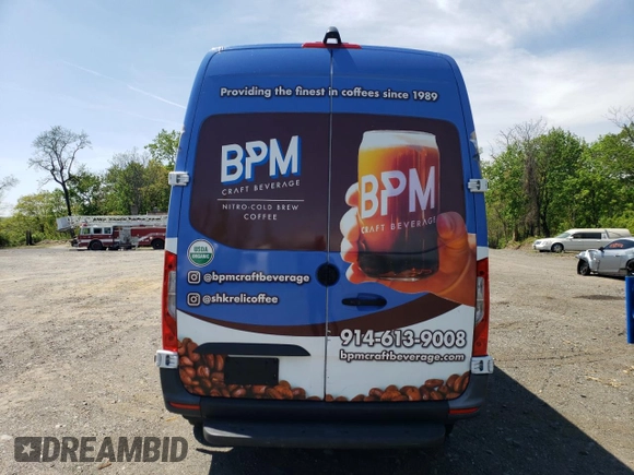 2022 Mercedes-Benz Sprinter with VIN W1Y8EB3Y6NT093478, listed as a Copart auction lot 55573435 with 54,663 mi miles and Salvage Title. Bid and sale history available at DreamBid. Image 6.