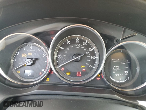 2016 Mazda 6 i Sport with VIN JM1GJ1U50G1406372, listed as a Copart auction lot 64592034 with 44,219 mi miles and Clean Title. Bid and sale history available at DreamBid. Image 9.