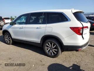 2021 Honda Pilot EX-L z VIN 5FNYF6H55MB038447, wystawiony jako Copart lot #62550255 z przebiegiem 79 877 mil mil oraz Szkoda całkowita • Salvage title. Historia ofert i sprzedaży dostępna na DreamBid. Obrazek 2.