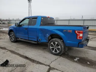 2020 Ford F-150 XL with VIN 1FTEX1EP0LKE83138, listed as a Copart auction lot 47927875 with 97,437 mi miles and Salvage Title. Bid and sale history available at DreamBid. Image 2.