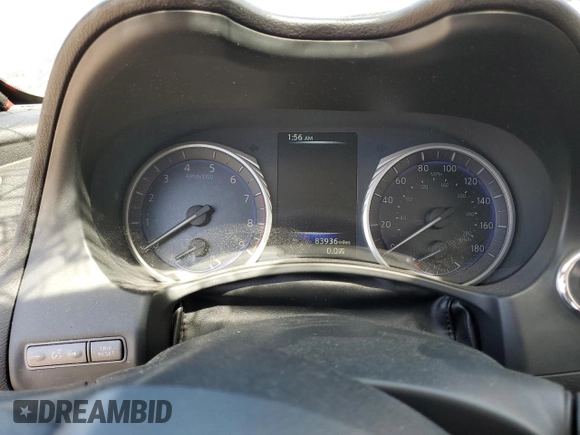 2017 Infiniti Q50 Red Sport 400 with VIN JN1FV7AP7HM850585, listed as a Copart auction lot 57649675 with 83,936 mi miles and Salvage title. Bid and sale history available at DreamBid. Image 9.