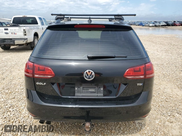 2015 Volkswagen Golf SportWagen TDI SE with VIN 3VWCA7AU8FM511561, listed as a Copart auction lot 57203194 with 149,044 mi miles and Salvage Title. Bid and sale history available at carsss.com. Image 6.