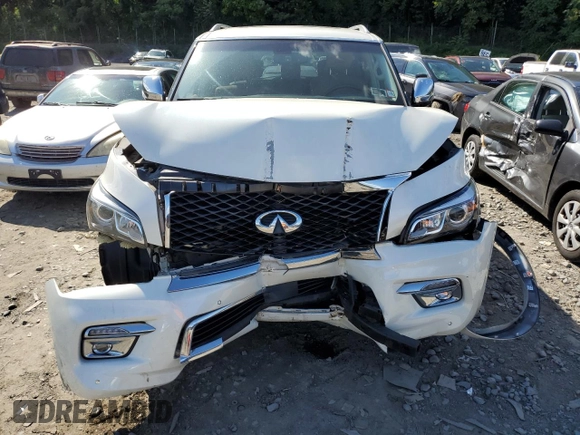 2016 Infiniti QX80 with VIN JN8AZ2NC5G9402910, listed as a Copart auction lot 67541834 with 174,471 mi miles and Salvage Title. Bid and sale history available at carsss.com. Image 5.