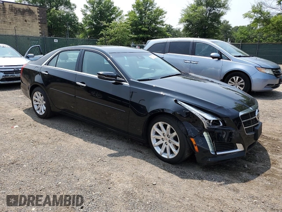 2014 Cadillac CTS Luxury AWD with VIN 1G6AX5SXXE0120681, listed as a Copart auction lot 60076655 with 99,552 mi miles and Salvage title. Bid and sale history available at DreamBid. Image 4.
