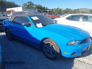 2012 Ford Mustang V6 with VIN 1ZVBP8EM4C5279441, listed as a IAAI auction lot 41810554 with 197,973 mi miles and . Bid and sale history available at carsss.com. Image 1.