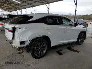 2022 Lexus RX with VIN 2T2YZMDA1NC319323, listed as a Copart auction lot 87375604 with 41,248 mi miles and Salvage Title. Bid and sale history available at carsss.com. Image 3.