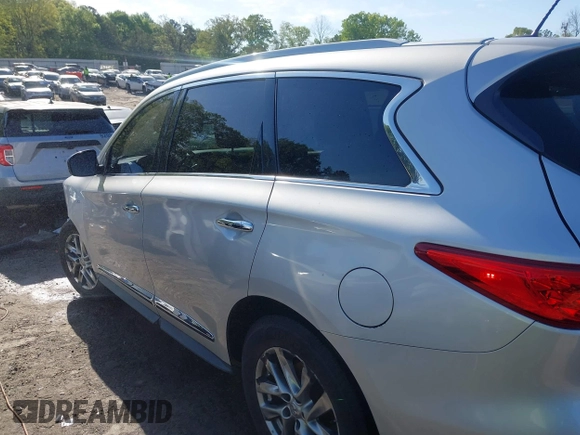 2015 Infiniti QX60 with VIN 5N1AL0MN5FC500398, listed as a IAAI auction lot 41979650 with 265,446 mi miles and . Bid and sale history available at DreamBid. Image 14.