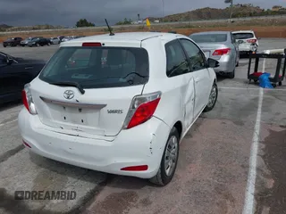 2013 Toyota Yaris L with VIN JTDJTUD31DD554542, listed as a IAAI auction lot 41795456 with 1 mi miles. Bid and sale history available at carsss.com. Image 4.