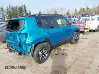 2022 Jeep Renegade Trailhawk with VIN ZACNJDC16NPN46704, listed as a IAAI auction lot 41648262 with 21,358 mi miles and . Bid and sale history available at DreamBid. Image 4.