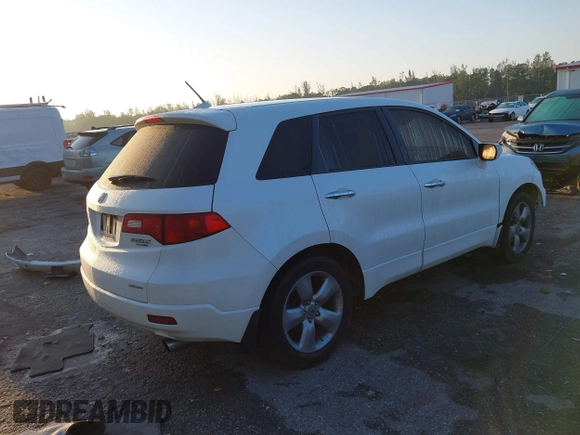2007 Acura RDX Tech Pkg with VIN 5J8TB18527A016929, listed as a IAAI auction lot 41880875 with 203,278 mi miles. Bid and sale history available at carsss.com. Image 4.