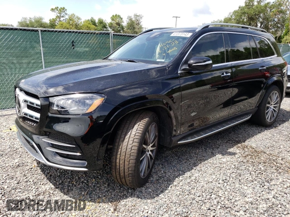 2023 Mercedes-Benz GLS with VIN 4JGFF5KE8PA904502, listed as a Copart auction lot 61373143 with 12,653 mi miles. Bid and sale history available at carsss.com. Image 1.