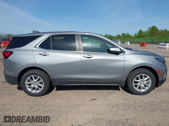 2024 Chevrolet Equinox LT with VIN 3GNAXUEG6RL355260, listed as a IAAI auction lot 42333090 with 9,270 mi miles and . Bid and sale history available at DreamBid. Image 13.
