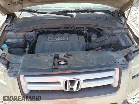 2006 Honda Pilot EX-L with VIN 5FNYF28596B032369, listed as a Copart auction lot 54596465 with 201,181 mi miles and Salvage Title. Bid and sale history available at DreamBid. Image 12.