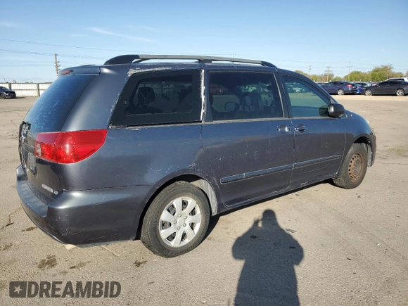 2006 Toyota Sienna CE with VIN 5TDZA23C56S562441, listed as a Copart auction lot 55182905 with 217,434 mi miles and Clean Title. Bid and sale history available at DreamBid. Image 3.