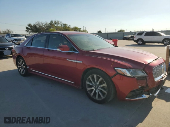 2017 Lincoln Continental Premiere with VIN 1LN6L9PK1H5608729, listed as a Copart auction lot 74144594 with 112,348 mi miles and Salvage Title. Bid and sale history available at carsss.com. Image 4.