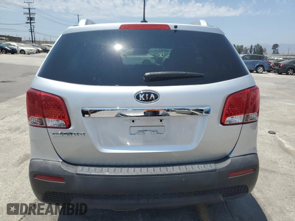 2013 Kia Sorento LX with VIN 5XYKT4A27DG391137, listed as a Copart auction lot 65649105 with 129,027 mi miles and Clean title. Bid and sale history available at DreamBid. Image 6.