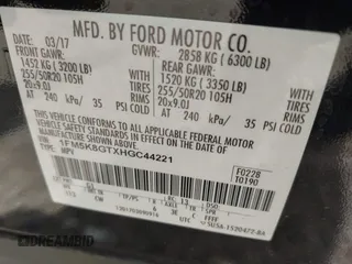 2017 Ford Explorer Sport with VIN 1FM5K8GTXHGC44221, listed as a IAAI auction lot 42320720 with 154,583 mi miles and . Bid and sale history available at DreamBid. Image 9.