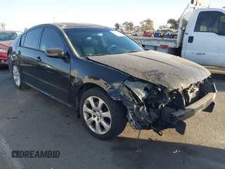 2007 Nissan Maxima 3.5 SE with VIN 1N4BA41E37C854261, listed as a IAAI auction lot 41376233 with 129,125 mi miles. Bid and sale history available at carsss.com. Image 1.