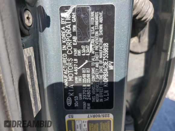 2014 Kia Sportage LX with VIN KNDPB3AC3E7559818, listed as a Copart auction lot 54209915 with 177,943 mi miles and Clean Title. Bid and sale history available at carsss.com. Image 13.