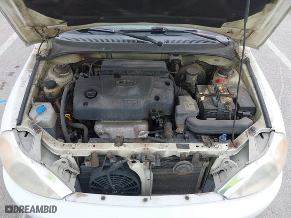 2002 Kia Rio with VIN KNADC123926185376, listed as a IAAI auction lot 42027348 with 84,893 mi miles. Bid and sale history available at carsss.com. Image 10.