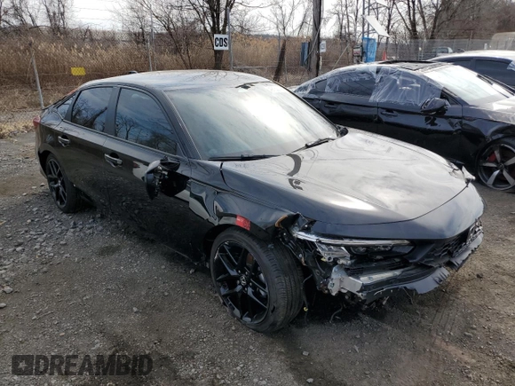 2025 Honda Civic Sport with VIN 2HGFE2F57SH500716, listed as a Copart auction lot 61352595 with 4,989 mi miles and Salvage title. Bid and sale history available at DreamBid. Image 4.
