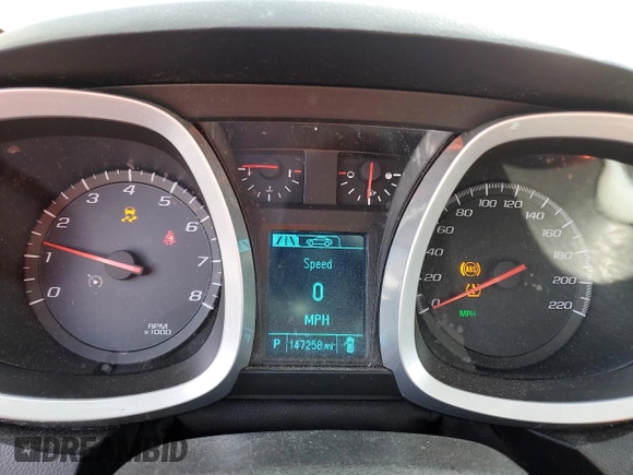 2014 Chevrolet Equinox LT with VIN 2GNALBEK8E6165981, listed as a Copart auction lot 43838945 with 147,258 mi miles and Salvage Title. Bid and sale history available at carsss.com. Image 9.