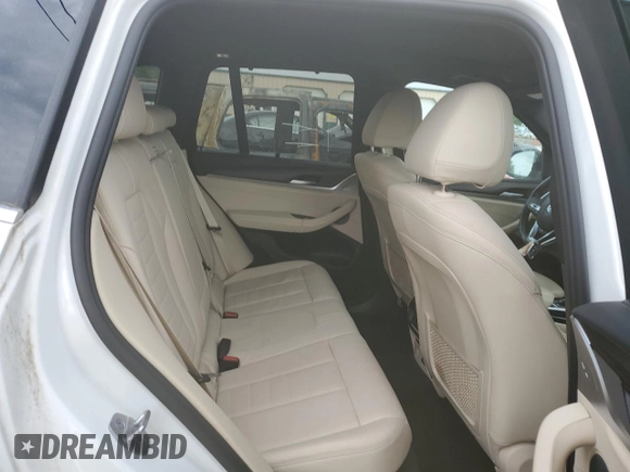 2021 BMW X3 xDrive30i with VIN 5UXTY5C09M9F31750, listed as a Copart auction lot 54862494 with 39,511 mi miles and Salvage Title. Bid and sale history available at DreamBid. Image 10.