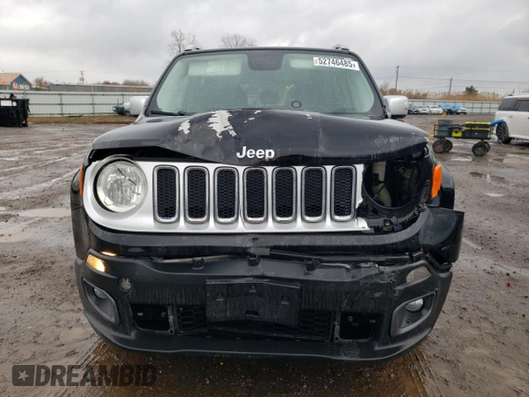 2015 Jeep Renegade Limited with VIN ZACCJADT1FPB46446, listed as a Copart auction lot 52746485 with 93,378 mi miles and Salvage Title. Bid and sale history available at DreamBid. Image 5.