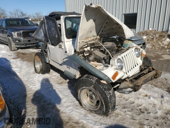 1998 Jeep Wrangler SE with VIN 1J4FY29P0WP707480, listed as a Copart auction lot 88546815 with 0 mi miles and Salvage Title. Bid and sale history available at carsss.com. Image 4.