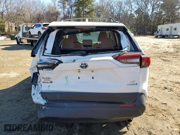 2023 Toyota RAV4 Hybrid LE with VIN JTMLWRFVXPD196941, listed as a Copart auction lot 48663485 with 23,759 mi miles and Salvage Title. Bid and sale history available at carsss.com. Image 6.