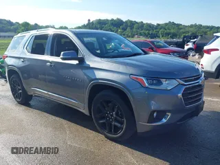 2021 Chevrolet Traverse Premier with VIN 1GNEVKKW1MJ199524, listed as a IAAI auction lot 42365345 with 120,806 mi miles and . Bid and sale history available at DreamBid. Image 1.