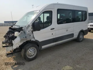 2023 Ford Transit Passenger XL z VIN 1FBAX9CG7PKA55917, wystawiony jako Copart lot #60463505 z przebiegiem 22 485 mil mil oraz Szkoda całkowita • Salvage title. Historia ofert i sprzedaży dostępna na DreamBid. Obrazek 1.
