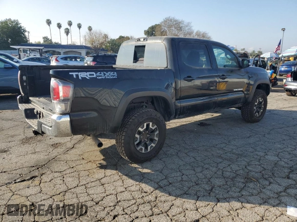 2022 Toyota Tacoma SR with VIN 3TMCZ5AN0NM475548, listed as a Copart auction lot 42057405 with 56,008 mi miles and Salvage title. Bid and sale history available at DreamBid. Image 3.