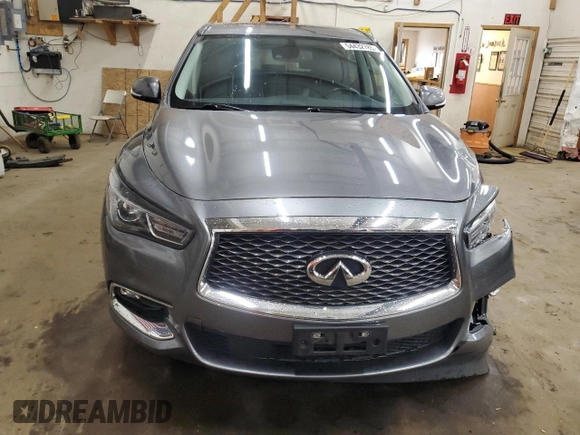 2019 Infiniti QX60 Pure z VIN 5N1DL0MM3KC566592, wystawiony jako Copart lot #54432785 z przebiegiem 112 444 mil mil oraz Szkoda całkowita • Salvage title. Historia ofert i sprzedaży dostępna na DreamBid. Obrazek 5.