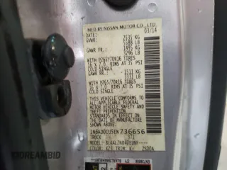 2014 Nissan Frontier SV with VIN 1N6AD0CU5EN736656, listed as a Copart auction lot 58473755 with Not provided miles and Salvage title. Bid and sale history available at DreamBid. Image 12.