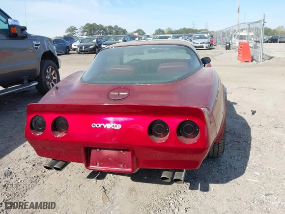 1981 Chevrolet Corvette with VIN 1G1AY8769B5102708, listed as a IAAI auction lot 41895949 with 98,292 mi miles. Bid and sale history available at carsss.com. Image 16.