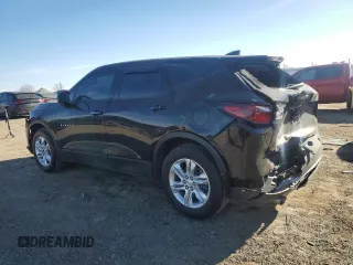 2021 Chevrolet Blazer LT with VIN 3GNKBCRS1MS565257, listed as a Copart auction lot 42253635 with 75,624 mi miles and Salvage title. Bid and sale history available at DreamBid. Image 2.