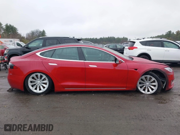 2016 Tesla Model S 90D with VIN 5YJSA1E28GF150889, listed as a IAAI auction lot 41958931 with 24,090 mi miles and . Bid and sale history available at DreamBid. Image 13.